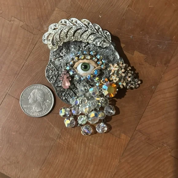 Third Eye Ophanim Brooch 🤍 - Picture 6 of 10